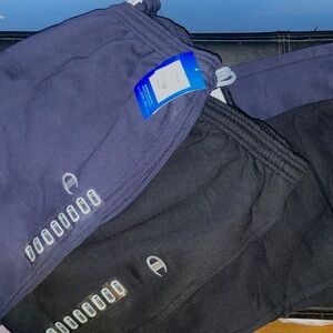 Champion Joggers Black and Navy Blue